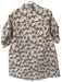 Acler Size 4 Orange & Green Cotton 3/4 Balloon Sleeve Flowers Button Down Dress Orange & Green / 4