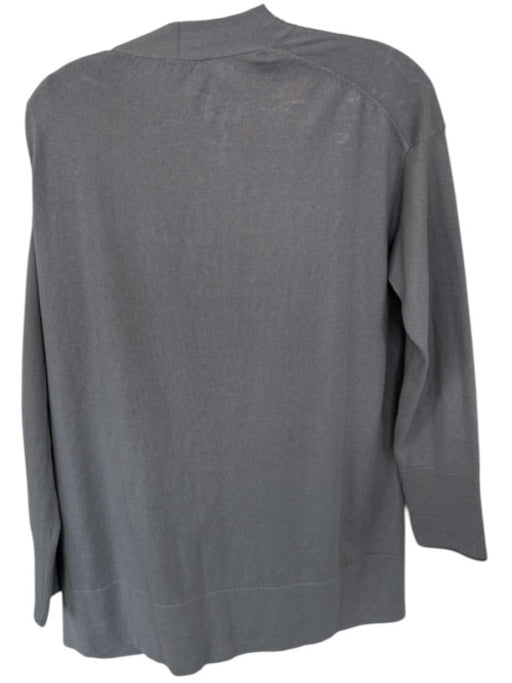 Lafayette 148 Size M Gray Long Sleeve One Button Sweater Gray / M