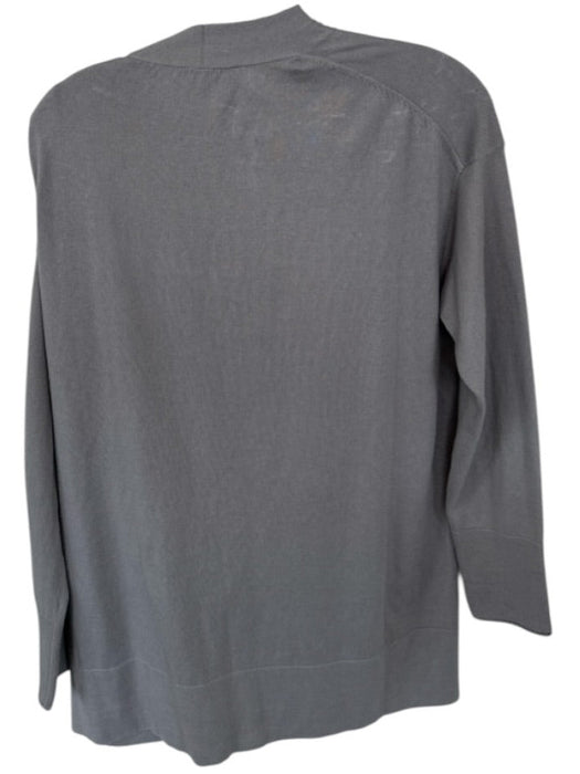Lafayette 148 Size M Gray Long Sleeve One Button Sweater Gray / M