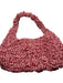 Loeffler Randall Red & White Canvas Rouched Gingham Shoulder Strap Bag Red & White / XS