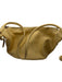 freda salvador Butter Yellow Leather Zip Close Half Moon Bag Butter Yellow / S