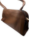 Boss Brown Leather Top Handles Zip Close Rectangle Bag Brown / S