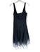 Staud Size 10 Charcoal & White Cotton Sleeveless Tie Dye Back Zip Maxi Dress Charcoal & White / 10