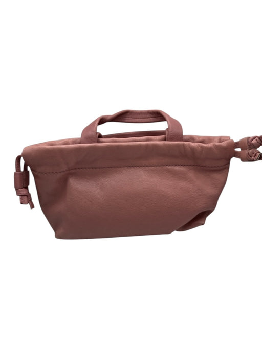 Madewell Mauve Leather Top Handles Crossbody Strap Drawstring Bag Mauve / S