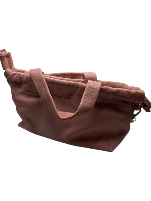 Madewell Mauve Leather Top Handles Crossbody Strap Drawstring Bag Mauve / S