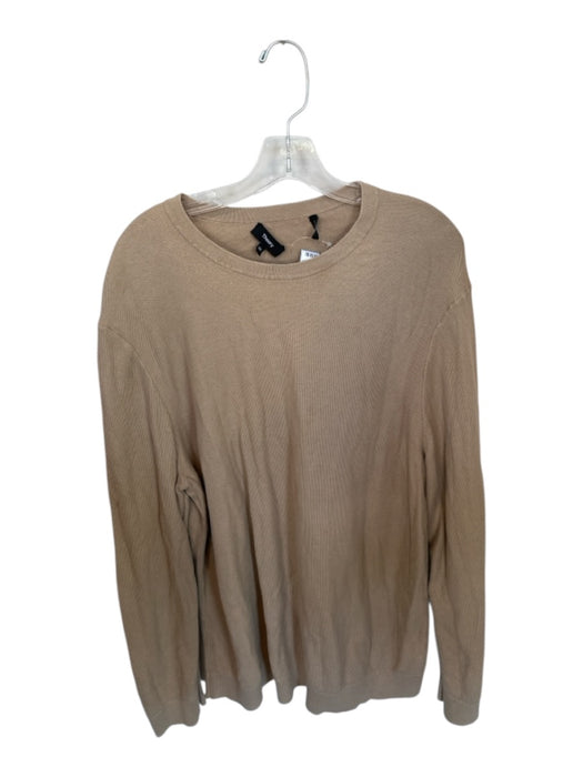 Theory Size XXL Camel Cotton Waffle Men's T-Shirt Camel / XXL