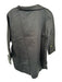 Tuckernuck Size XS Black Cotton Long Sleeve Split Neck One Button GHW Top Black / XS