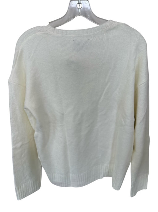 Tuckernuck Size S Cream Acrylic Blend Long Sleeve Knit Sweater Cream / S