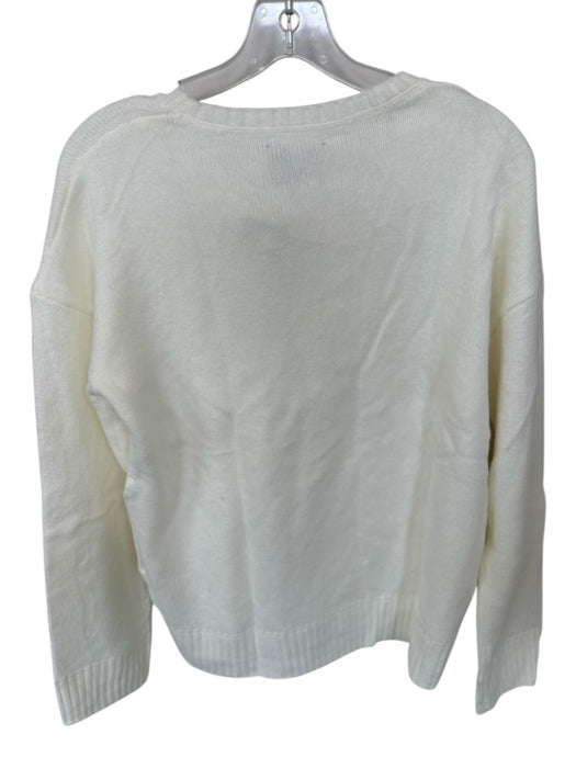 Tuckernuck Size S Cream Acrylic Blend Long Sleeve Knit Sweater Cream / S