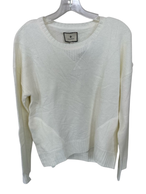 Tuckernuck Size S Cream Acrylic Blend Long Sleeve Knit Sweater Cream / S