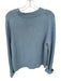 Tuckernuck Size L Cornflower Blue Cotton Knit Long Sleeve Cropped Sweater Cornflower Blue / L
