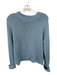 Tuckernuck Size L Cornflower Blue Cotton Knit Long Sleeve Cropped Sweater Cornflower Blue / L
