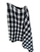Pomander Place Size L Black & White Acrylic High Waist Checkered Wrap Maxi Skirt Black & White / L
