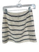 Tuckernuck Size XS Cream & Navy Cotton Textured Striped Mini Skirt Cream & Navy / XS