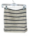 Tuckernuck Size XS Cream & Navy Cotton Textured Striped Mini Skirt Cream & Navy / XS