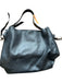 ALLSAINTS Black Leather Top Handle Silver Hardware Tote Bag Black / L