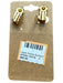Sylvia Toledano Green & Gold Metal Tear Drop Clip On Earring Earrings Green & Gold