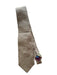 Salvatore Ferragamo Tan & Orange Silk Lines Textured Men's Tie Tan & Orange