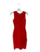 Esteban Cortazar Size S Tomato Viscose Sleeveless Cut Out Body Con slit Dress Tomato / S