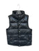 Deadwood Size 4 Black Leather Puffer Snap buttons Vest Black / 4