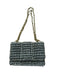 Kooreloo Black & Gold Tweed Front Flap Metallic Chain Strap Bag Black & Gold / S