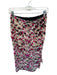 Rag & Bone Size 2 Cream & Magenta Polyester Velvet Accent Flowers Gathered Skirt Cream & Magenta / 2