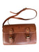Polo Ralph Lauren Brown Leather Pebbled Front Buckle Crossbody Saddle Bag Bag Brown / M