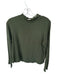 Christy Dawn Size XL Dark Green Recycled Fabric Mock Neck Long Sleeve Ribbed Top Dark Green / XL