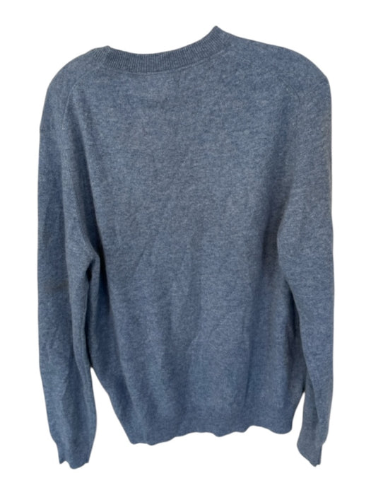 Magaschoni Size M Slate Blue Cashmere Long Sleeve Knit Athleisure Sweater Slate Blue / M