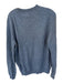 Magaschoni Size M Slate Blue Cashmere Long Sleeve Knit Athleisure Sweater Slate Blue / M