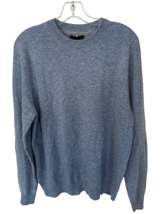 Magaschoni Size M Slate Blue Cashmere Long Sleeve Knit Athleisure Sweater Slate Blue / M