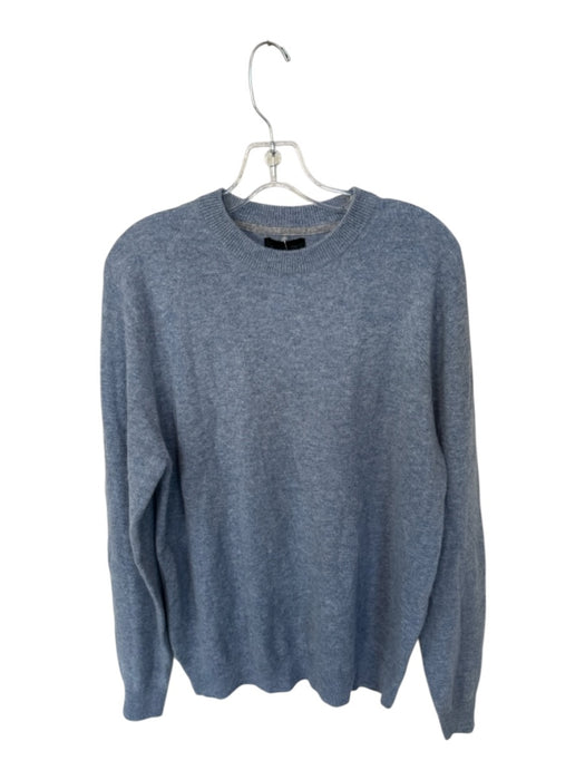 Magaschoni Size M Slate Blue Cashmere Long Sleeve Knit Athleisure Sweater Slate Blue / M