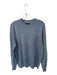 Magaschoni Size M Slate Blue Cashmere Long Sleeve Knit Athleisure Sweater Slate Blue / M