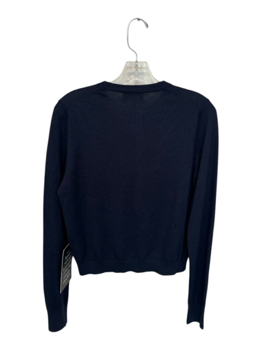Tuckernuck Size S Navy & white Cashmere Long Sleeve Button Down Cardigan Sweater Navy & white / S