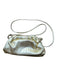 Mansur Gavriel Gold Leather Hinge Metallic Crossbody Strap Bag Gold / S
