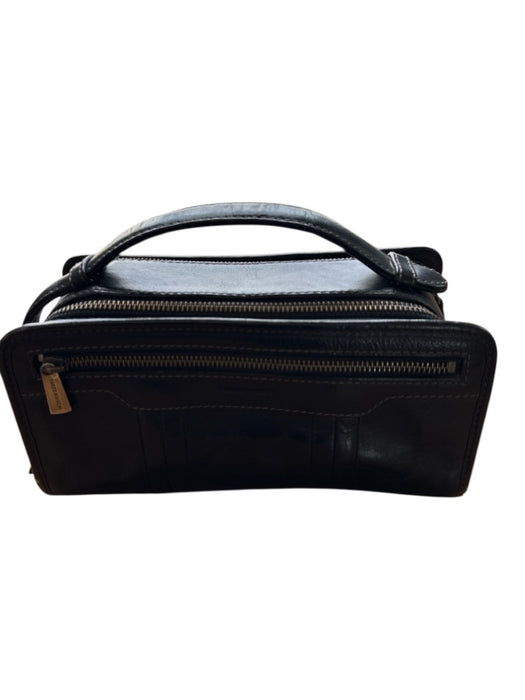 Takeo Kikuchi AS IS Black Leather Top Handle Doctor Bag Men's Bag Black