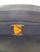 Salvatore Ferragamo navy & gold Leather Textured Logo Zip Close Crossbody Bag navy & gold / S