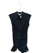 Veronica Beard Size 4 Black Cotton Cap Sleeve Collar Drop Waist Dress Black / 4