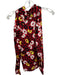 The Kooples Size 0 Red & Yellow Viscose Long Sleeve Flowers Animal Print Top Red & Yellow / 0