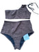 Rita Row Size M Brown & Black Polyester Blend High Waist Cheeky Waffle Lingerie Brown & Black / M