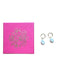 Pink City Prints Gold & Pearl Gold Plated Huggie Pearl Dangle Earrings Gold & Pearl