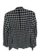 Blanca Size S/M Black & White Polyester Blend Shoulder Pads Grid Jacket Black & White / S/M