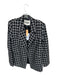 Blanca Size S/M Black & White Polyester Blend Shoulder Pads Grid Jacket Black & White / S/M