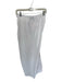 OW Collection Size 12 White Linen Elastic Waist Gathered Side Slit Maxi Skirt White / 12