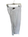 OW Collection Size 12 White Linen Elastic Waist Gathered Side Slit Maxi Skirt White / 12