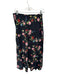 Kitri Size 10 Black & Multi Viscose Side Zip Botanical Slit Maxi Skirt Black & Multi / 10