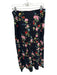 Kitri Size 10 Black & Multi Viscose Side Zip Botanical Slit Maxi Skirt Black & Multi / 10