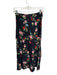 Kitri Size 2 Black & Multi Viscose Side Zip Botanical Slit Maxi Skirt Black & Multi / 2