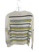 Happy Sheep Size M Cream & Green Wool & Cashmere Long Sleeve Knit Sweater Cream & Green / M