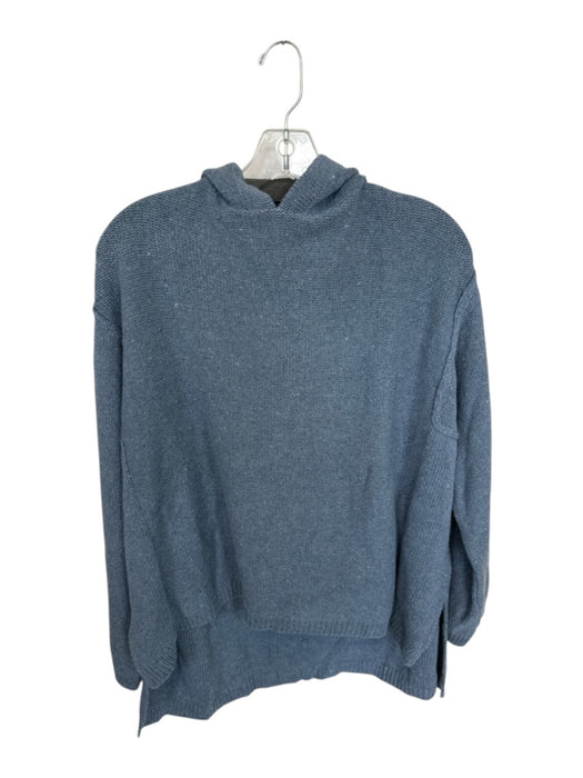 Beaumont Organic Size L Blue recycled cotton Wool Blend Hood Knit Sweater Blue / L